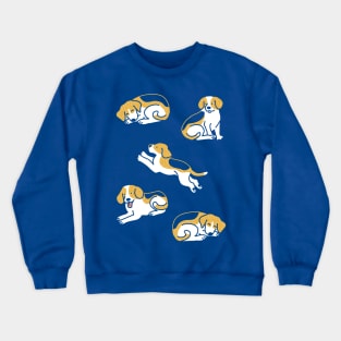 Beagle Pattern Crewneck Sweatshirt